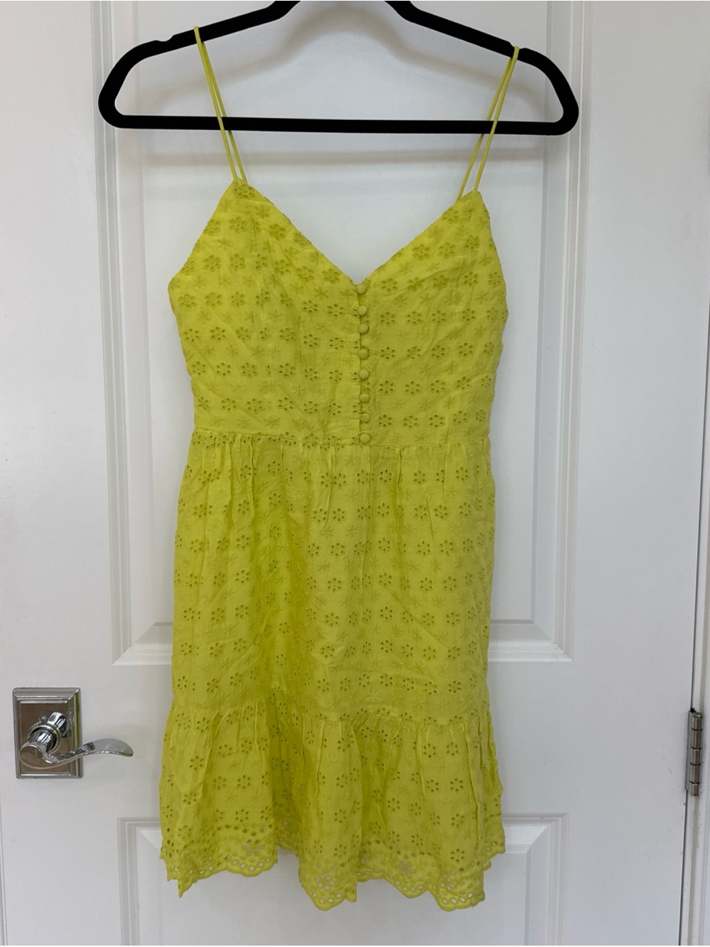 NWT Alice + Olivia Eyelet Spaghetti Strap Sundress